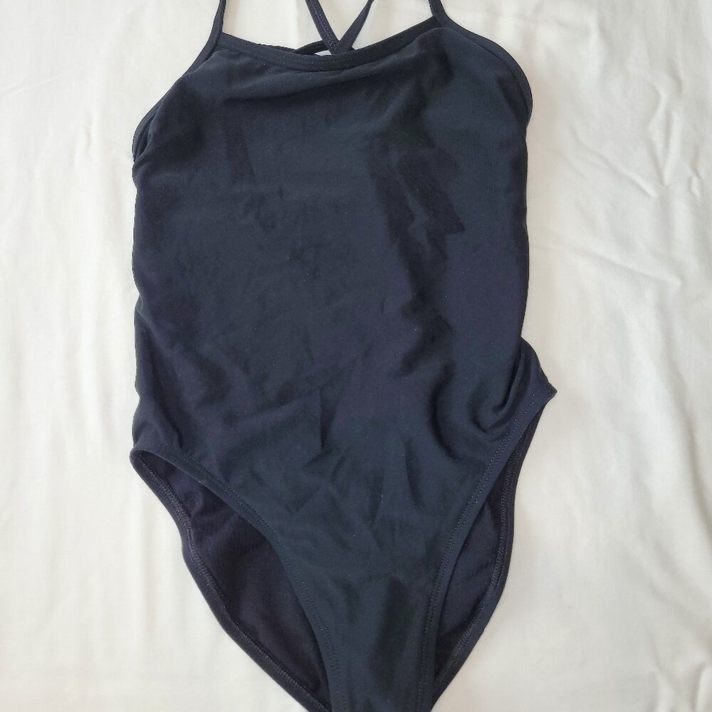 JOLYN Jackson 4 Tie Back Women's One Piece Swimsuit, Black, Size 30